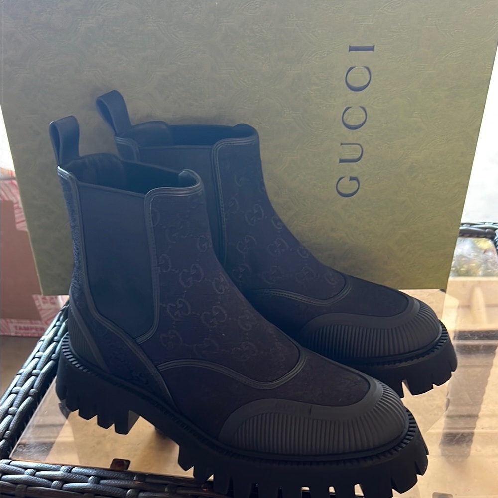 Gucci Men GG Ankle Boots